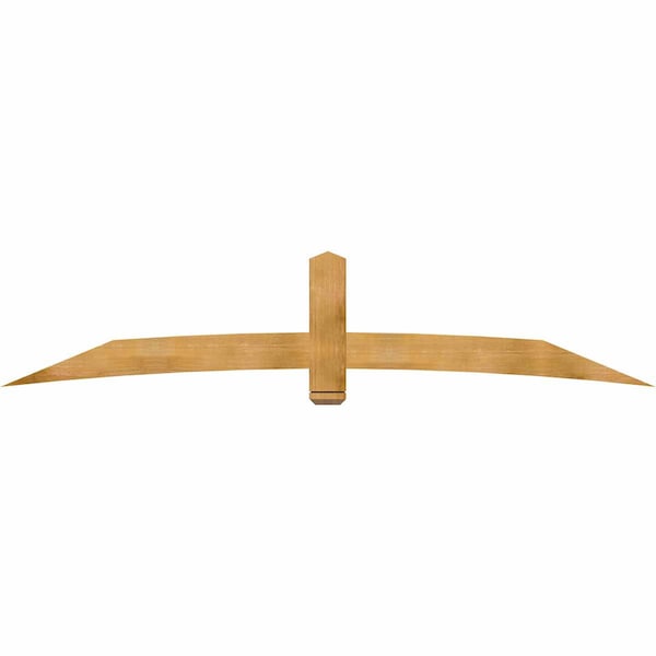 Ekena Millwork Bellingham Rough Sawn Timber Gable Bracket, Western Red Cedar, 108"W x 22"H x 2"D x 6"F, 5/12 Pitch GBW108X22X0206BEL00RWR - main